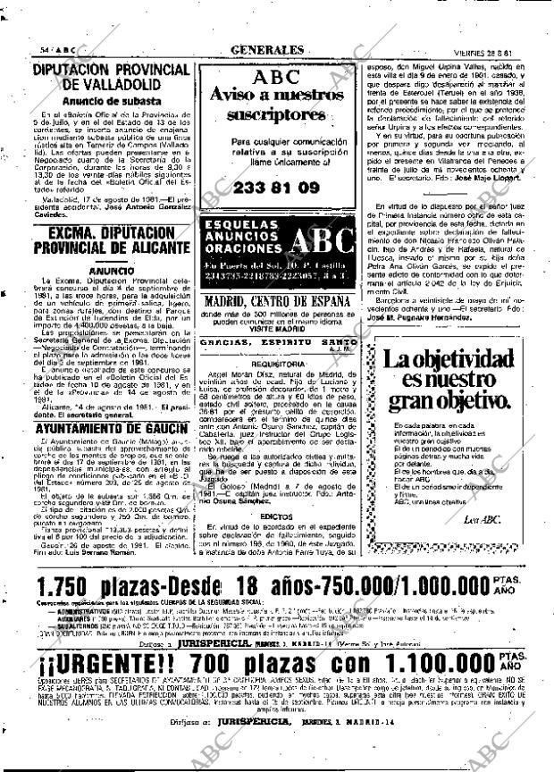 ABC MADRID 28-08-1981 página 62