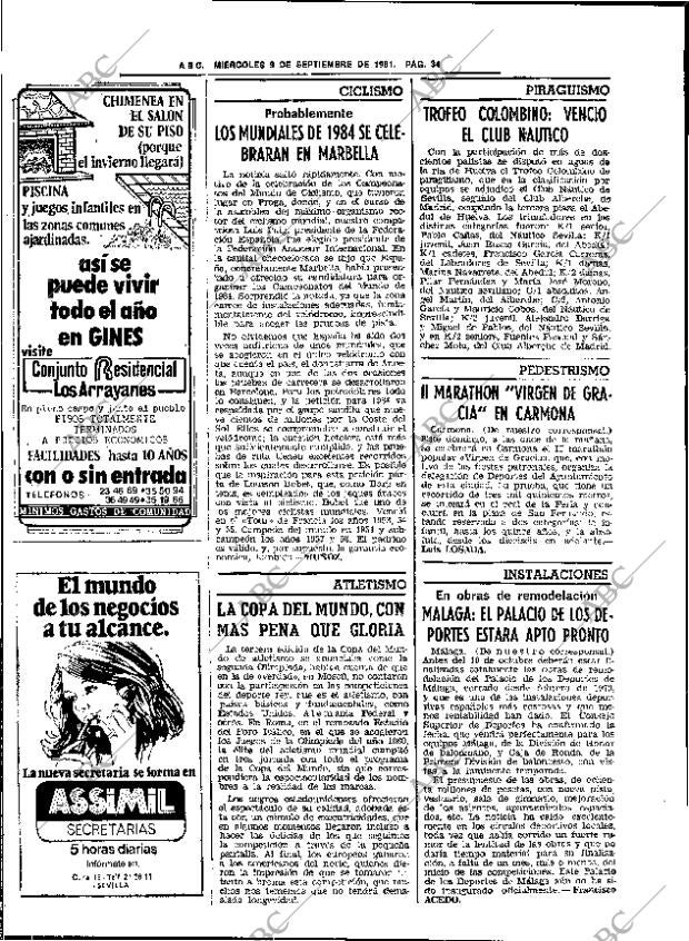 ABC SEVILLA 09-09-1981 página 42