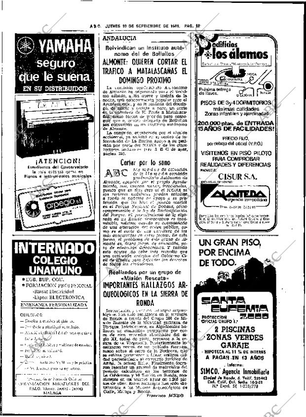 ABC SEVILLA 10-09-1981 página 20