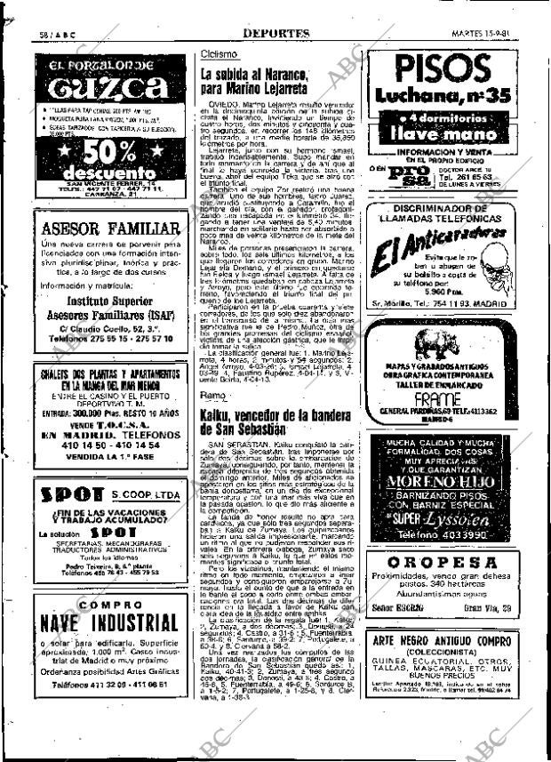ABC MADRID 15-09-1981 página 70