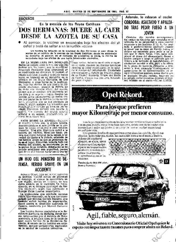 ABC SEVILLA 22-09-1981 página 61
