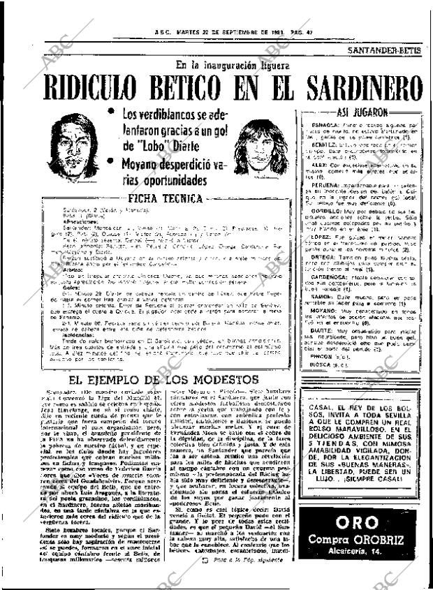 ABC SEVILLA 22-09-1981 página 71