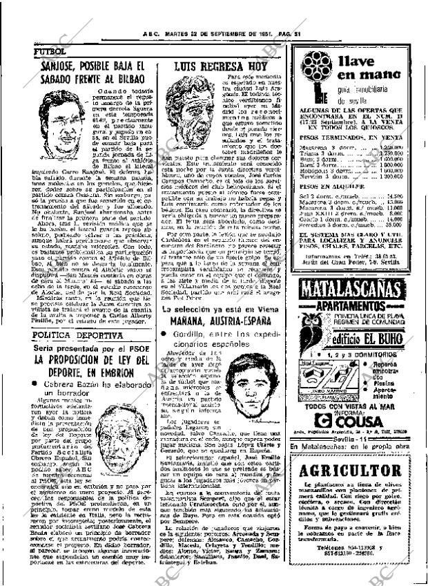 ABC SEVILLA 22-09-1981 página 75