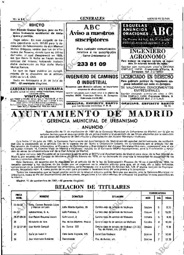 ABC MADRID 23-09-1981 página 86