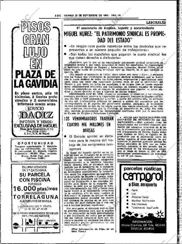 ABC SEVILLA 25-09-1981 página 28