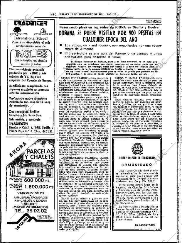 ABC SEVILLA 25-09-1981 página 44