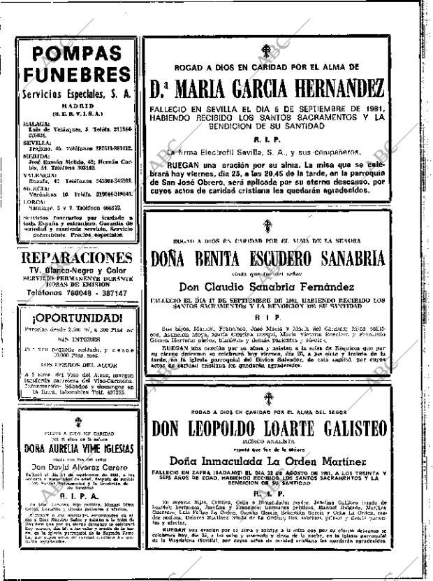 ABC SEVILLA 25-09-1981 página 64