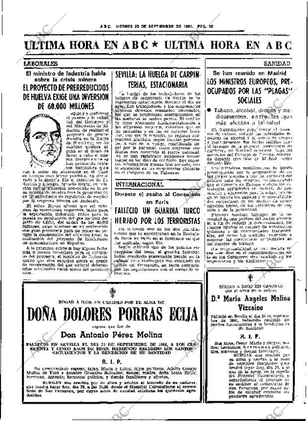 ABC SEVILLA 25-09-1981 página 67