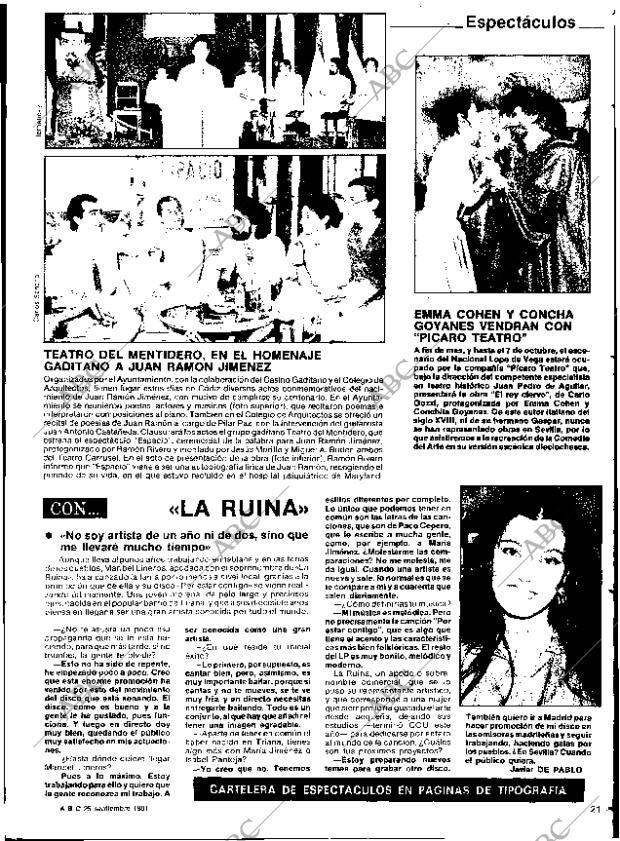 ABC SEVILLA 25-09-1981 página 77