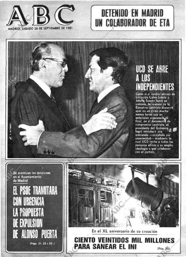 ABC MADRID 26-09-1981 página 1
