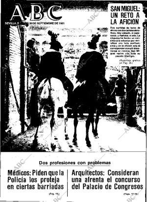 ABC SEVILLA 26-09-1981 página 1