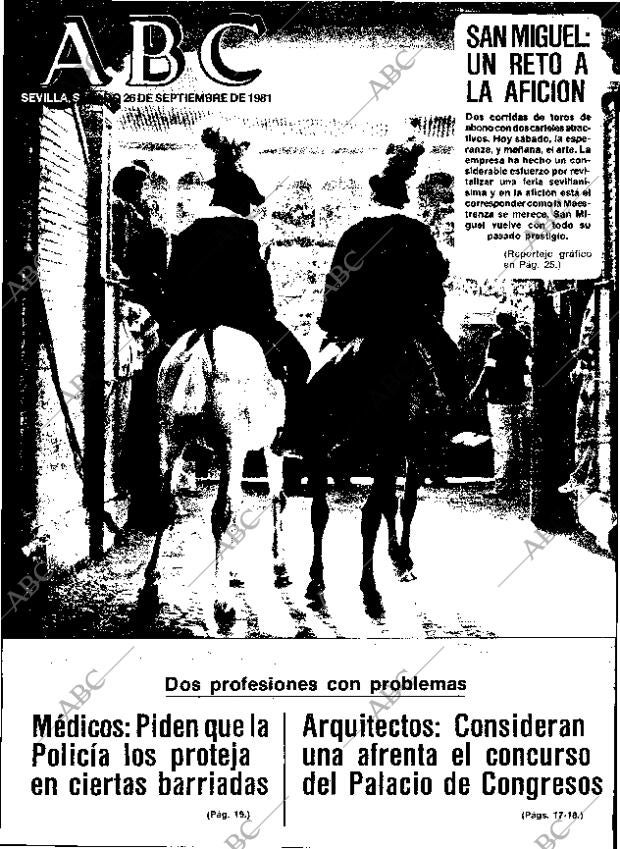 ABC SEVILLA 26-09-1981 página 1