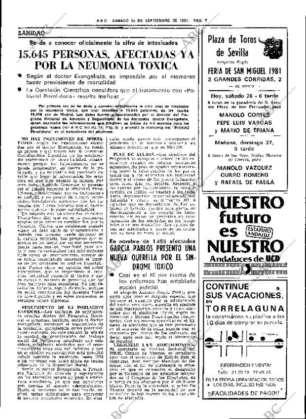 ABC SEVILLA 26-09-1981 página 23