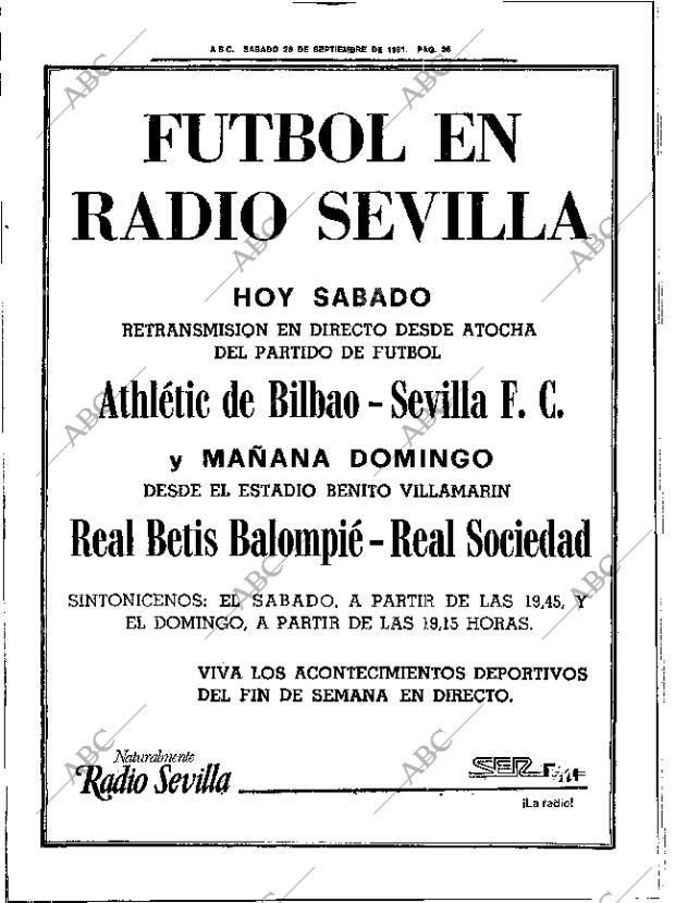 ABC SEVILLA 26-09-1981 página 42
