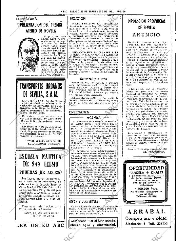 ABC SEVILLA 26-09-1981 página 45