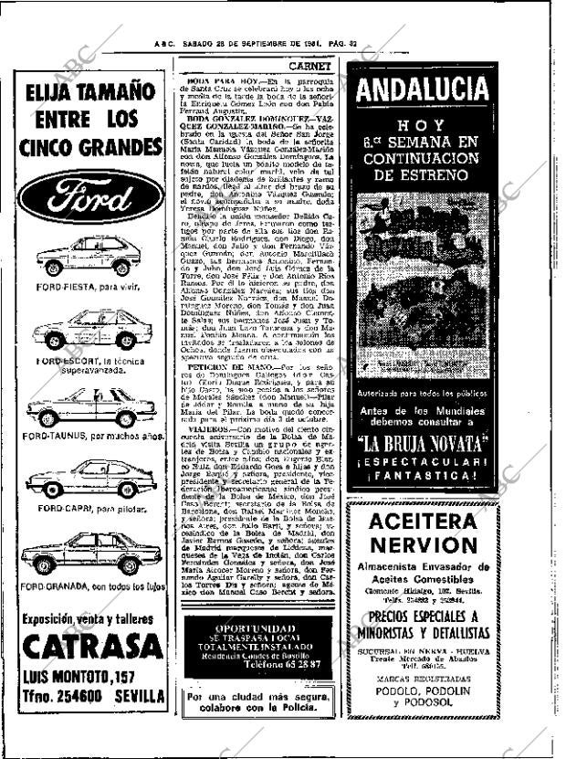 ABC SEVILLA 26-09-1981 página 48