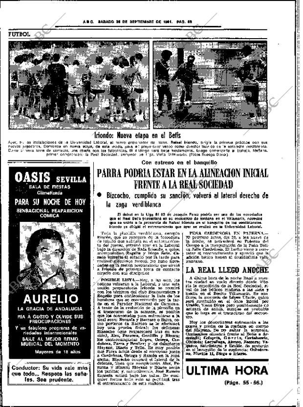 ABC SEVILLA 26-09-1981 página 54