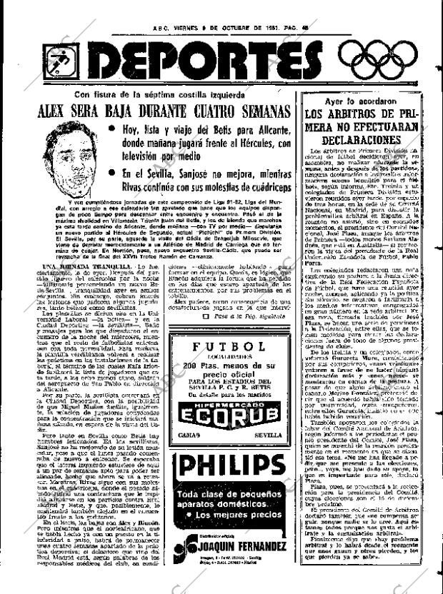 ABC SEVILLA 09-10-1981 página 57