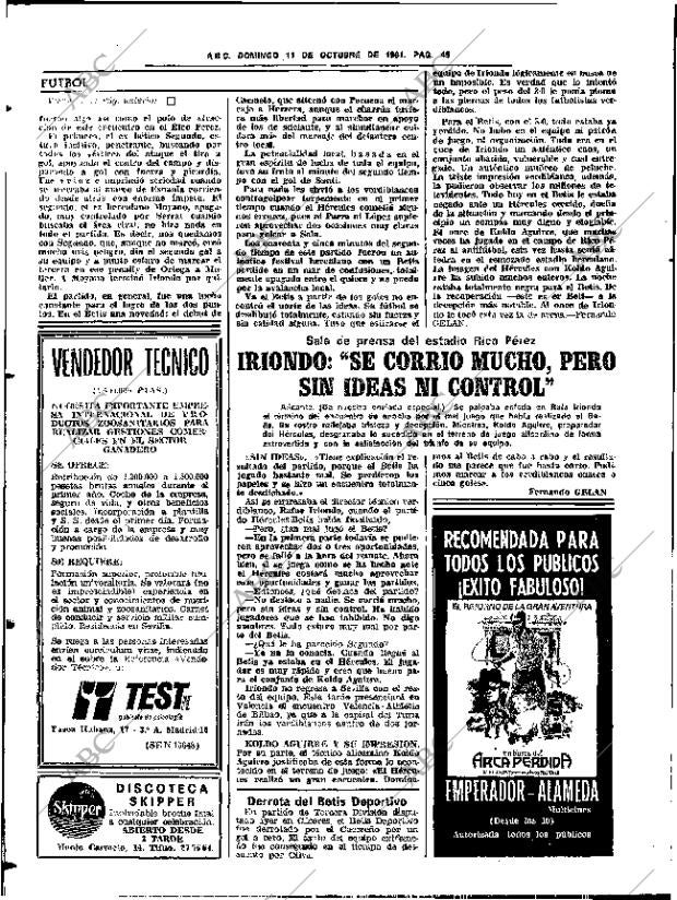 ABC SEVILLA 11-10-1981 página 64