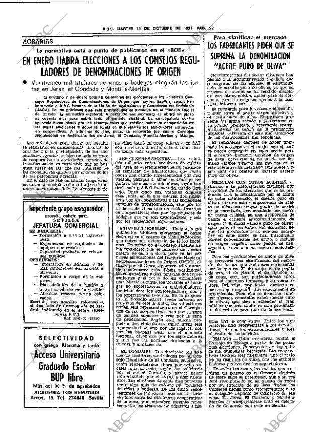 ABC SEVILLA 13-10-1981 página 38