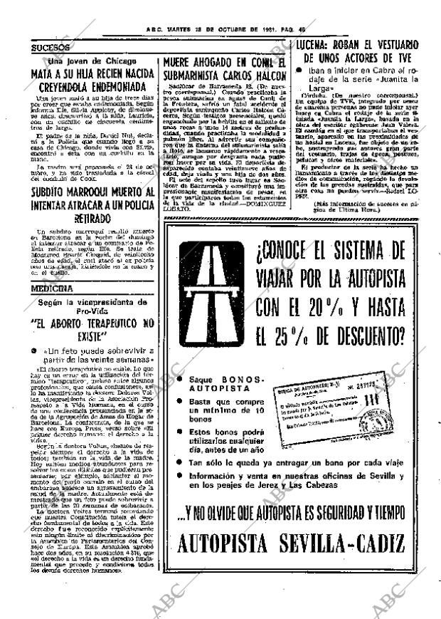 ABC SEVILLA 13-10-1981 página 61