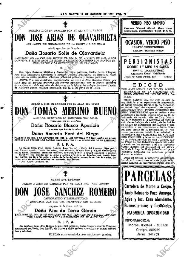 ABC SEVILLA 13-10-1981 página 92