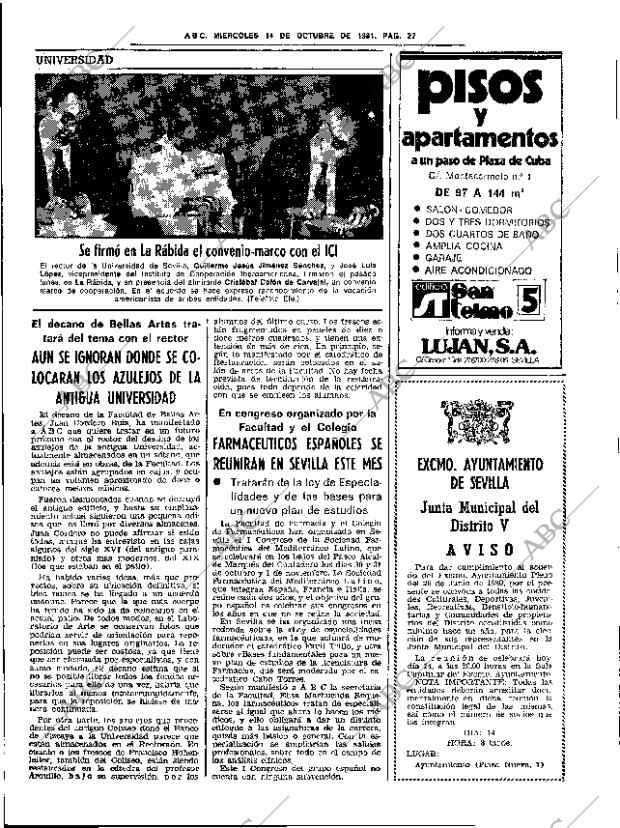 ABC SEVILLA 14-10-1981 página 43