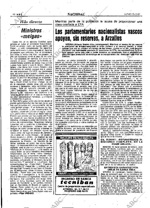 ABC MADRID 15-10-1981 página 18