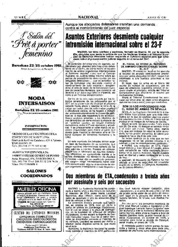 ABC MADRID 15-10-1981 página 20