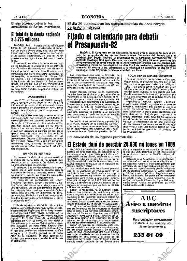 ABC MADRID 15-10-1981 página 50