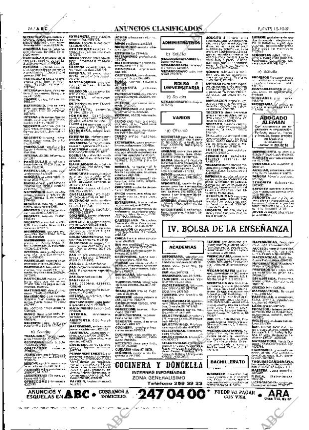 ABC MADRID 15-10-1981 página 82