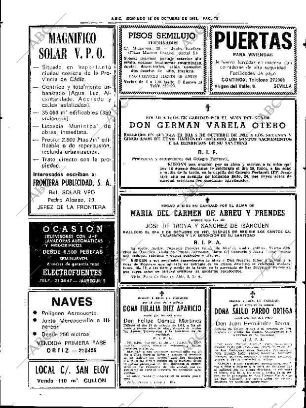 ABC SEVILLA 18-10-1981 página 91