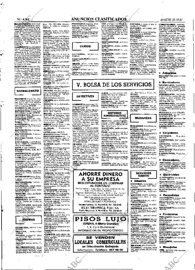 ABC MADRID 20-10-1981 página 106