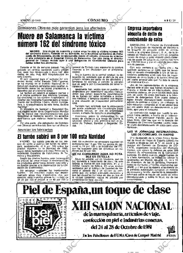 ABC MADRID 20-10-1981 página 45