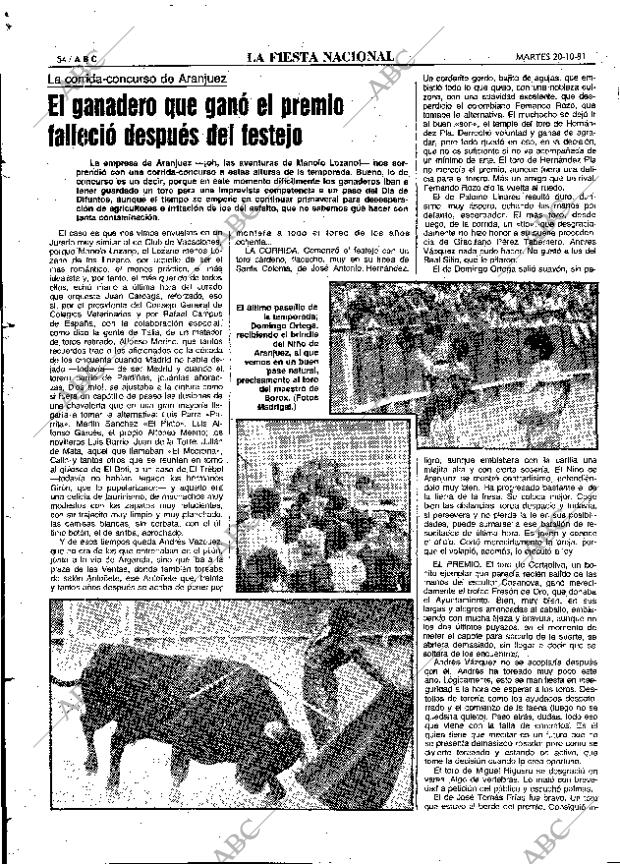 ABC MADRID 20-10-1981 página 70