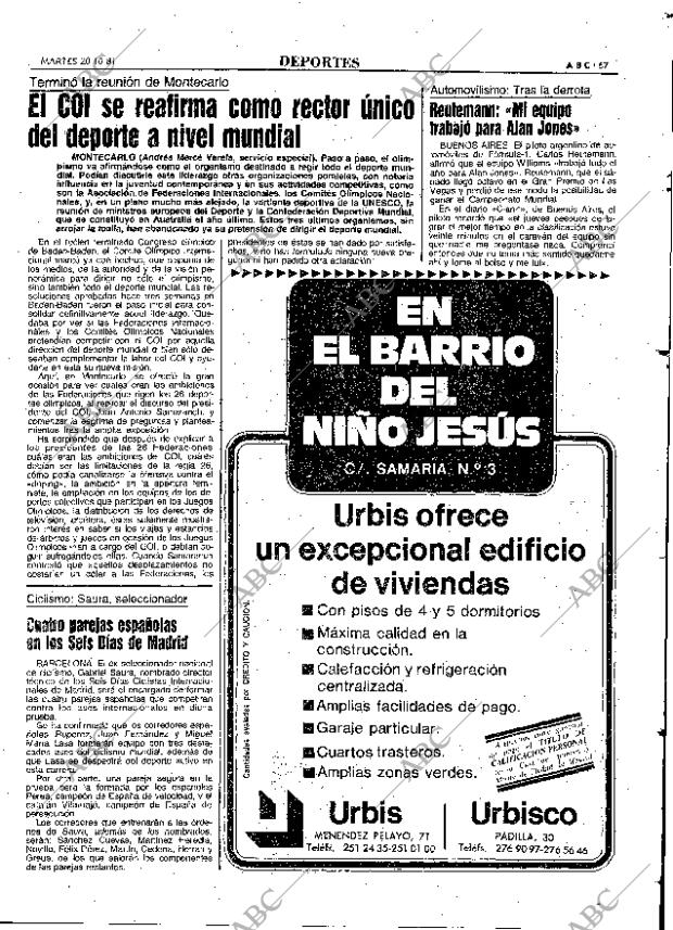 ABC MADRID 20-10-1981 página 83