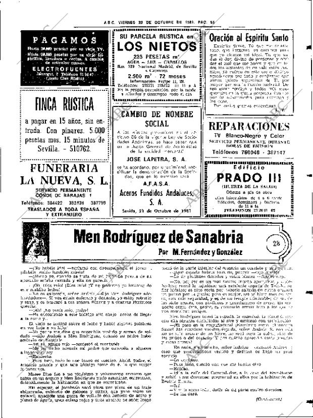 ABC SEVILLA 23-10-1981 página 63