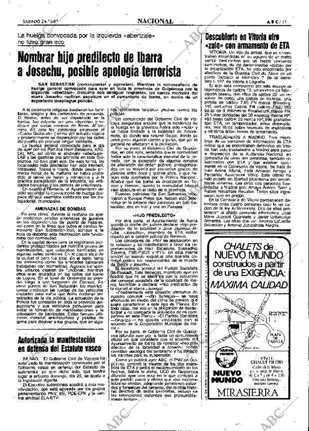 ABC MADRID 24-10-1981 página 23