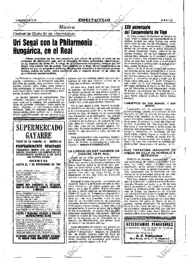 ABC MADRID 24-10-1981 página 71
