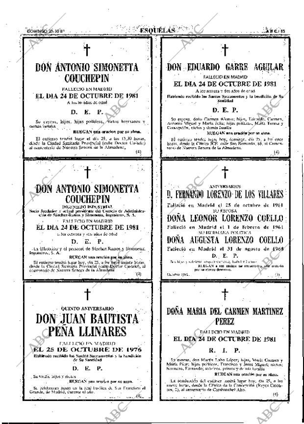 ABC MADRID 25-10-1981 página 101