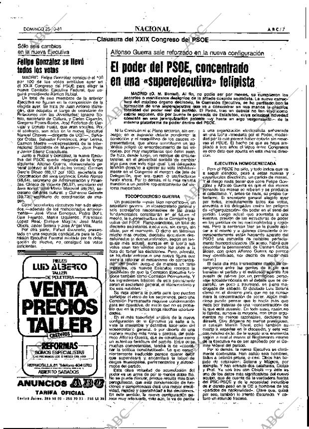 ABC MADRID 25-10-1981 página 23