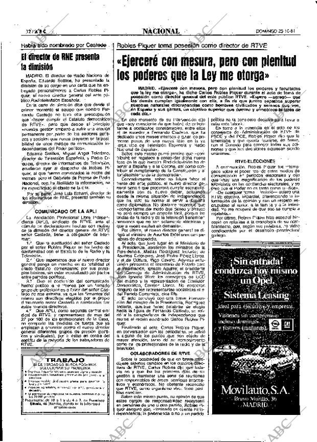 ABC MADRID 25-10-1981 página 28