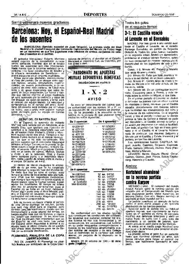 ABC MADRID 25-10-1981 página 74