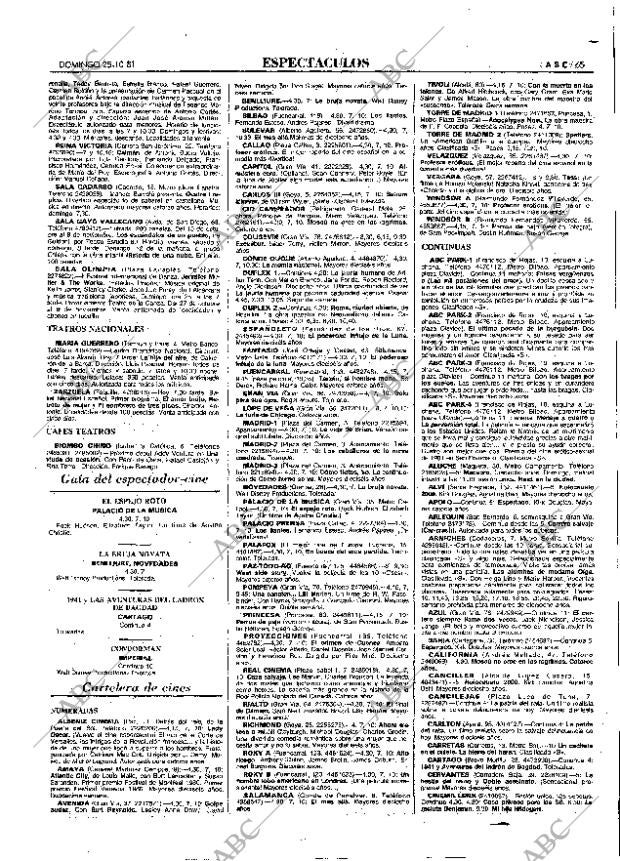 ABC MADRID 25-10-1981 página 81