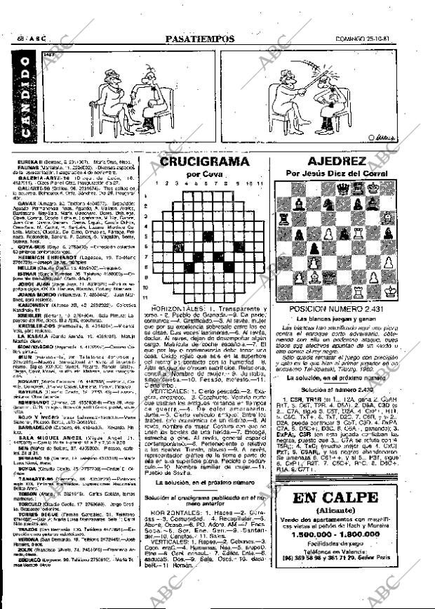 ABC MADRID 25-10-1981 página 84
