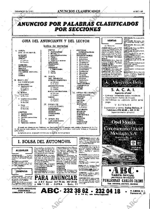ABC MADRID 25-10-1981 página 85