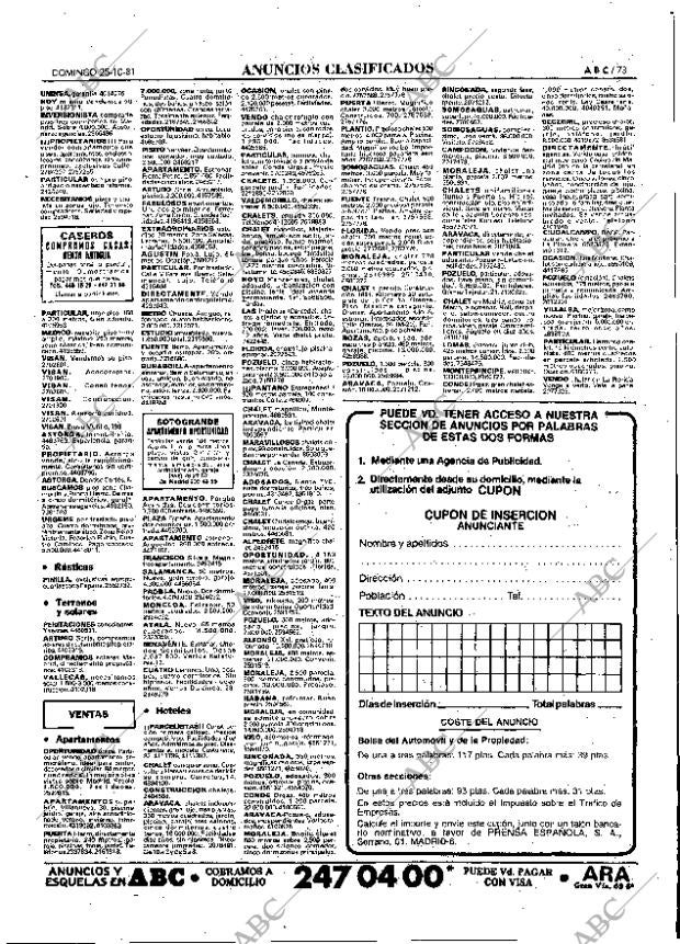ABC MADRID 25-10-1981 página 89