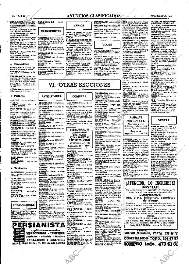 ABC MADRID 25-10-1981 página 96