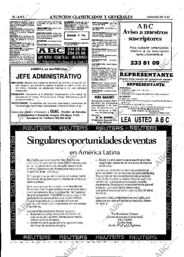 ABC MADRID 25-10-1981 página 98