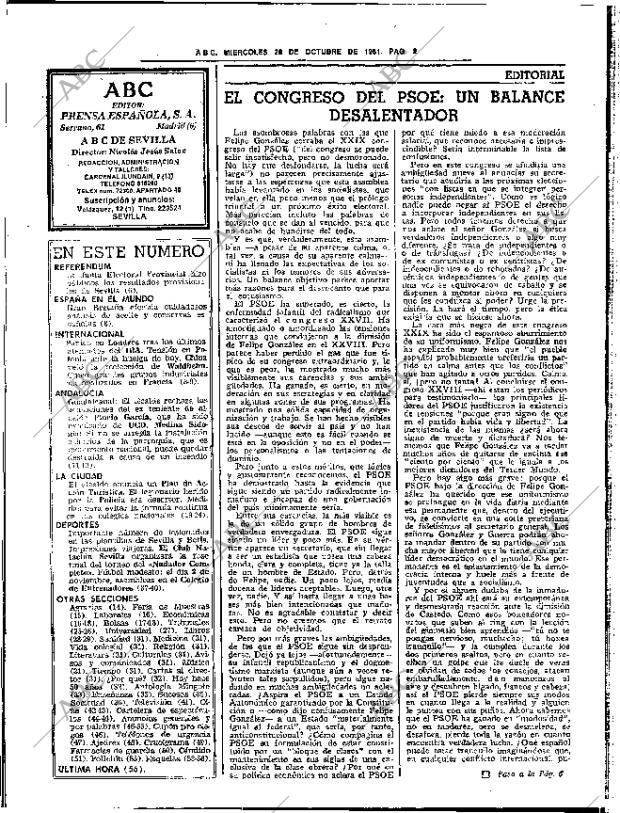 ABC SEVILLA 28-10-1981 página 14